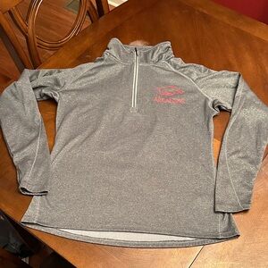 Knights Apparel Gray Arkansas Razorback Pullover